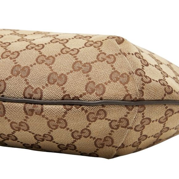 Gucci GG Campus Crossbody Shoulder Bag 181092 Brown Canvas Leather Women's Gucci - Picture 4 of 9